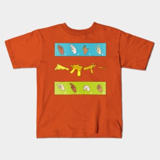 Anti-Guns, political design Kids T-Shirt